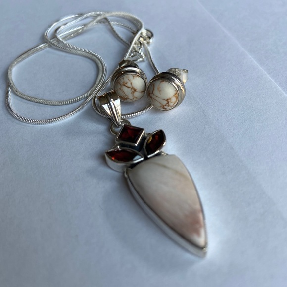 White Copper Turq & India Scolecite Set - Picture 3 of 9